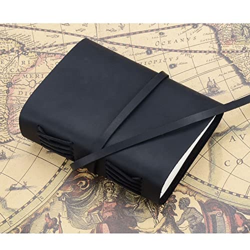 Jacklin F Carnet en cuir personnalisé avec votre texte pour maman femme homme lui | Carnet de notes en cuir Journal Journal personnalisé | Cadeau personnalisé pour les enseignants en fin de scolarité