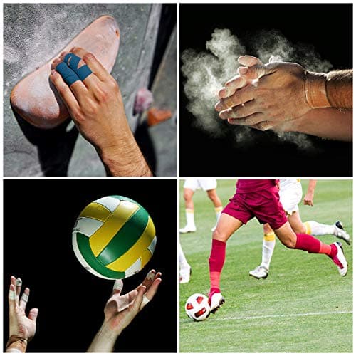 ALPIDEX 6 x Sport Tape 3,8 cm x 10 m Ruban Adhésif Sport Différente Couleurs Articulation Bandage Non Élastique Handball Football Volleyball, Couleur:Bleu