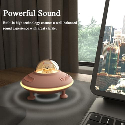 Enceinte Bluetooth Veilleuse Haut Parleur Lumineuse avec Bluetooth 5.4 AUX, TF Carte USB Petite Enceinte Bluetooth Rose Cadeau Fille 10 Ans Cadeau Femme Anniversaire Veilleuse Enfant Kawaii Deco