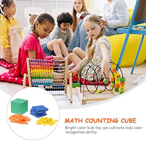 Alipis Blocs De Base Dix pour Les Mathématiques Mousse Blocs De Base Dix pour Les Mathématiques Blocs De Valeur De Position Mathématiques Compteurs Mathématiques Manipulatifs Cubes
