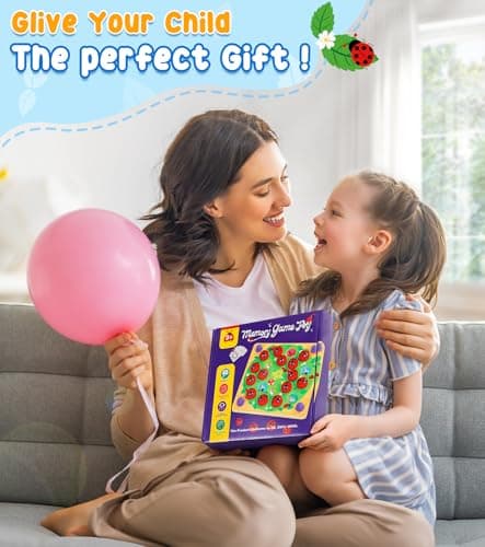 Subtail Coccinelle Jouet Enfant 3 4 Ans - Jeu de Societe 3 4 5 Ans - 16 ThèMes Jouets de MéMoire - Jeu en Bois Montessori Smart Games - Jeu ÉDucatif pour Enfants de 3 4 - Cadeau Enfant 3 4 Ans