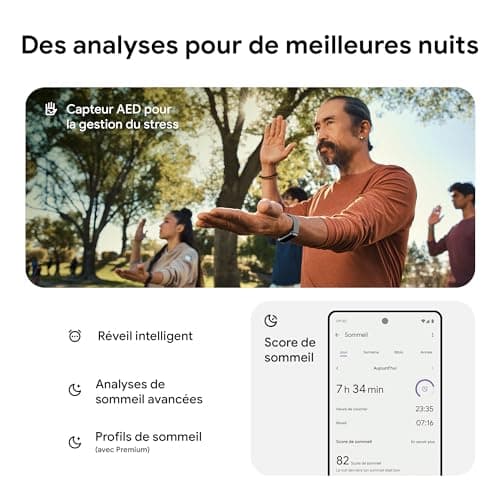 Google Fitbit Charge 6 Bracelet d'activité avec un abonnement de 6 mois à Fitbit Premium inclus, 7 jours d'autonomie de batterie, Google Wallet et Google Maps
