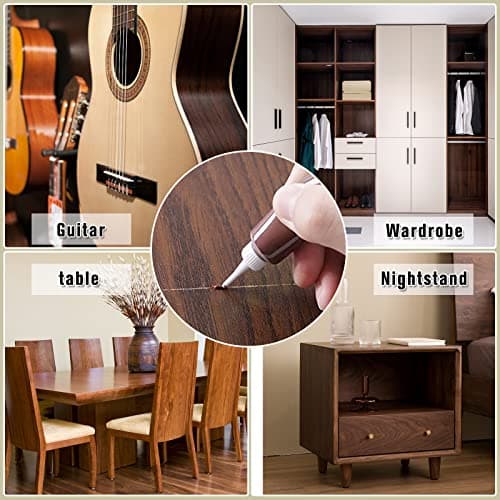 DAIXISM Kit de réparation de bois pour restaurer tous les meubles en bois, 20 couleurs de composés de résine pour couvrir les taches, rayures, sols, tables, bureaux, charpentiers, poteaux de lit,