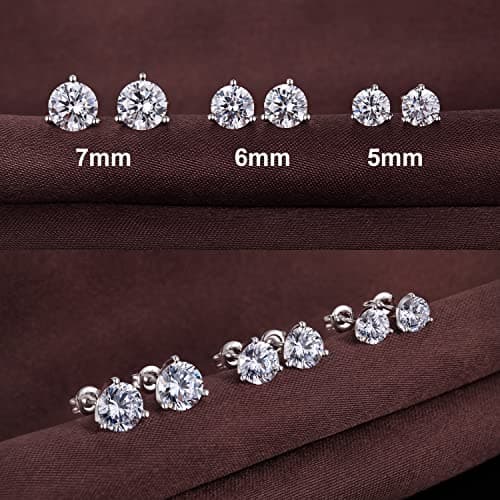 Boucles d'Oreilles Homme Brillant Boucles Oreilles Diamant Homme,Boucle Oreille Argent Homme Angelic Boucles Oreilles Zircone Diamant Or Blanc,Boucl Oreil Diamant,Boucle d'Oreille Femme Homme Argent