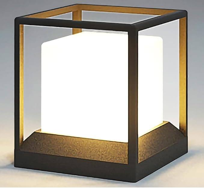 Budbuddy Lampe de Poteau Extérieur LED Noir 20W