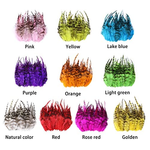 URFEDA Plumes de Faisan, NettoyéEs Professionnellement 8-13cm Plume Artificielle Plumes de Faisan 100pcs Naturelles Plumes Faisan Paquet de 100 Plume de Faisan Naturelle Rouge