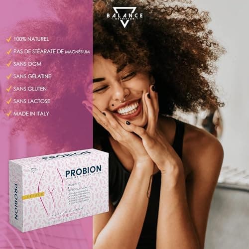 PROBION | Probiotique Flore Intime | Équilibre De La Vaginale | Supplément Alimentaire| Aide À Promouvoir Le Bien-Être De La Flore Bactérienne Vaginale | 30 Capsules
