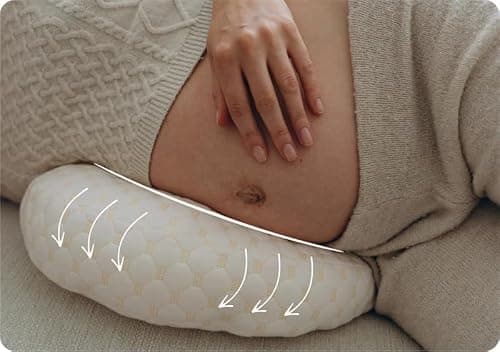 SWZEC Natty Pregnancy Pillow Thinknatty Coussin Femme Enceinte (Gris)