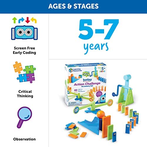 Learning Resources Kit d'accessoires de défis pour le robot de codage Botley, M