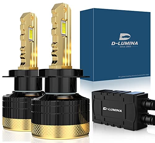 D-Lumina Ampoule H7 LED Voiture Anti Erreur Canbus, 130W 26000LM - Chip CPS 6500K 500% Génial,Ampoules Auto de Rechange pour Lampes Halogènes et Kit Xenon,2 pièces