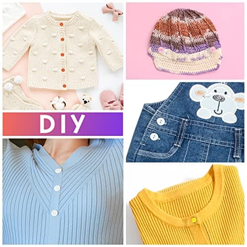 Furuising Lot de 600 Boutons Colorés, 11,5 mm à 2 Trous en Résine Boutons Ronds Bouton avec Boîte de Stockage pour Enfants Vêtements Couture Artisanat Ornements et Bricolage Ornement Fait à la