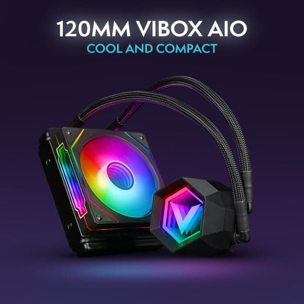 VIBOX PC Gamer • AMD Ryzen 5 5500 6 cœurs • Nvidia RTX 5060 8 Go • 16 Go RAM • 1 to SSD • Windows 11 • WiFi 6 + Bluetooth 5.4 • Blanc