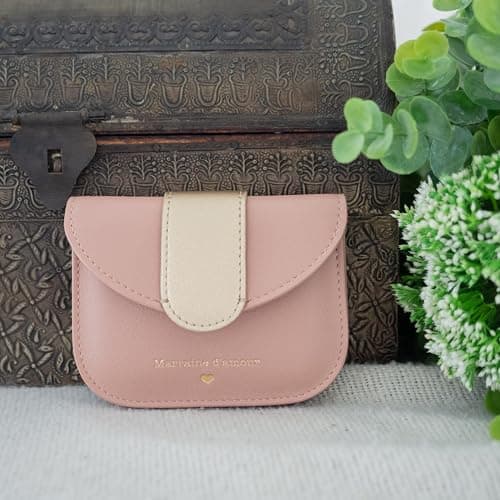 Manahia Porte Monnaie Femme - Marraine d'amour - Cadeau Marraine - Cadeau Marraine Anniversaire - Annonce Marraine - Demande Marraine - baptême - Portefeuille Femme