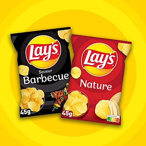 Lay's Chips Nature Barbecue saveur 45 g - Lot de 20