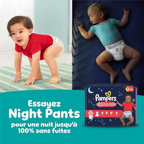 Pampers Baby-Dry Pants, Taille 8, 117 Couches-Culottes, 19kg+, Maintien 360° Contre Les Fuites Pour Un Ajustement Optimal Pour Éviter Les Bâillements Et Les Fuites, Pack 1 Mois