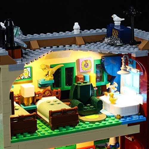 BRIKSMAX Kit d’éclairage à LED pourIDEAS123, Rue Sésame - Compatible avec Lego 21324 Blocs de Construction Modèle- Pas inclure l’Ensemble Lego