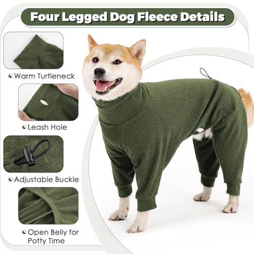 Dotoner Manteau pour Chien à Quatre Pattes Vestes pour Chien Polaire Coupe-Vent Pull Vêtements Chien Manteaux d'hiver pour Chiens de Petite,Taille pour l'intérieur et l'extérieur