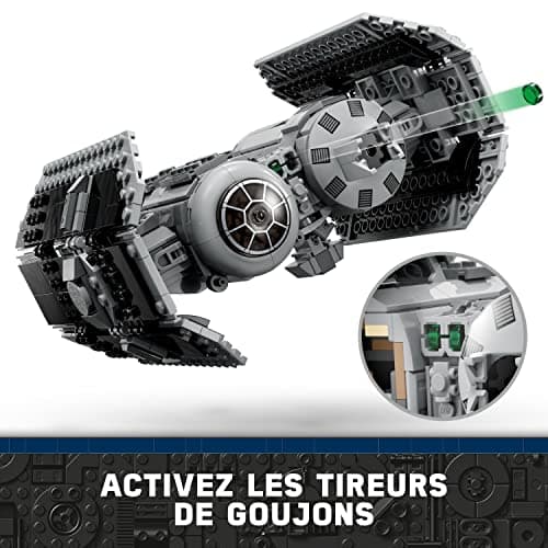 LEGO 75347 Star Wars Le Bombardier TIE, Kit de Maquette à Construire, Vaisseau avec Figurine de Droïde Gonk et Minifigurine Dark Vador, Idée Cadeau