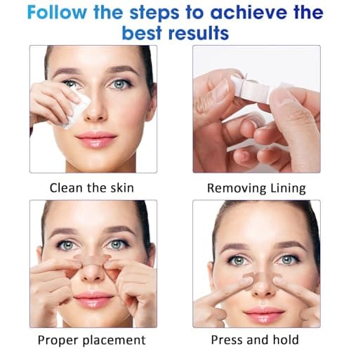 LYCTEIKI 120 Pièces nasal strips bandelette nasales, Dispositifs anti ronflement efficace puissant, ecarteur nasal taille large Patch Anti bandelette nasales pour une Meilleure Respiration
