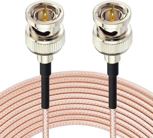 Superbat Câble SDI Vidéo 30cm Câble BNC Mâle vers Mâle 75 Ohm Câble Coaxial RG179 pour Équipement Vidéo Caméra, Supporte HD-SDI 3G-SDI 4K 8K SDI(Droit, 2 Pièces)