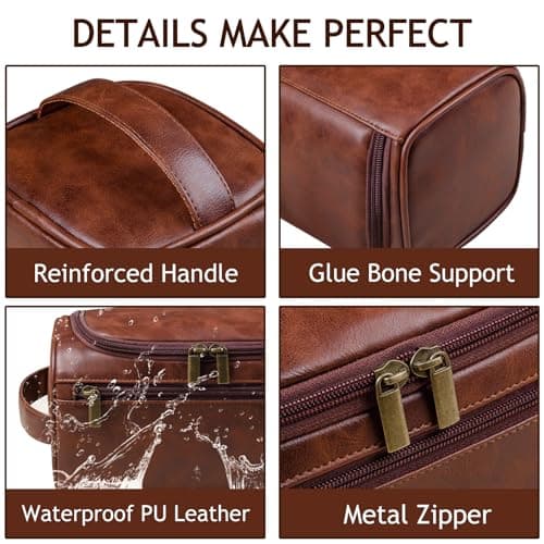 Trousse de toilette personnalisée pour homme, Trousse de voyage Dopp Kit, Nom personnalisé Initiales Cadeau pour garçons d'honneur, Meilleur homme, Fête des pères, Mariage, Anniversaire, Mari