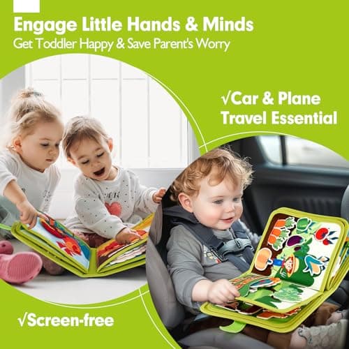 hahaland Jouet Bebe 1 an Busy Board Montessori âge 1 an avec 6 Couches Planche, Jouet Enfant 1 2 3 4 Ans Jeux Montessori Jouets d'activité et de Développement, Cadeau Enfant 1 2 3 Ans