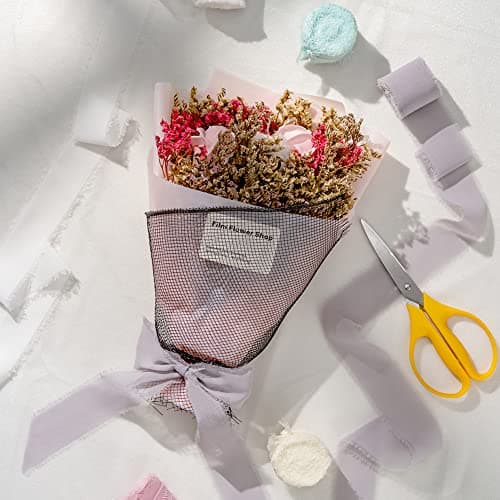 AOKSUNOVA Ruban Cadeau Large pour Mariage en Mousseline de Soie pour bricoler Champagne