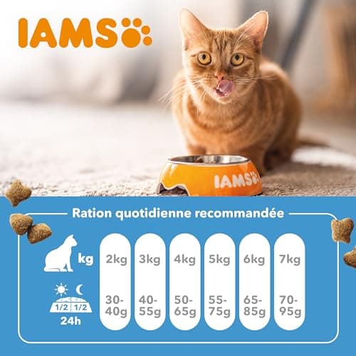 IAMS Croquette au Poisson pour Chat Adulte 10 kg