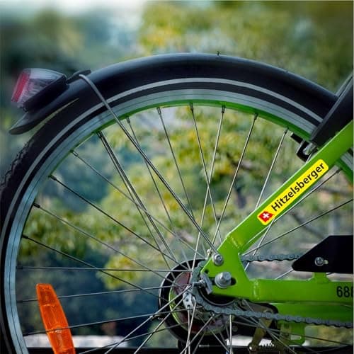 INDIGOS UG® Lot de 13 Autocollants pour nom - Drapeau Lisse - Brésil - 13 Autocollants pour Drapeau - avec nom & Texte souhaité - Vélo, Voiture, Moto, personnalisé