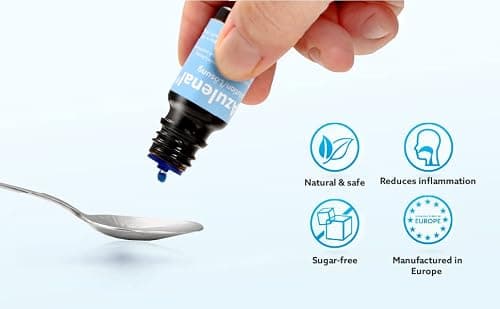 Solution Azulenal pour Aphtes, Ulcères D'estomac, Gingivite Et Ulcères Peptiques | Traite Les Problèmes De Digestion et Les Infections De La Gorge | Puissant Anti-Inflammatoire Avec Guaiazulene