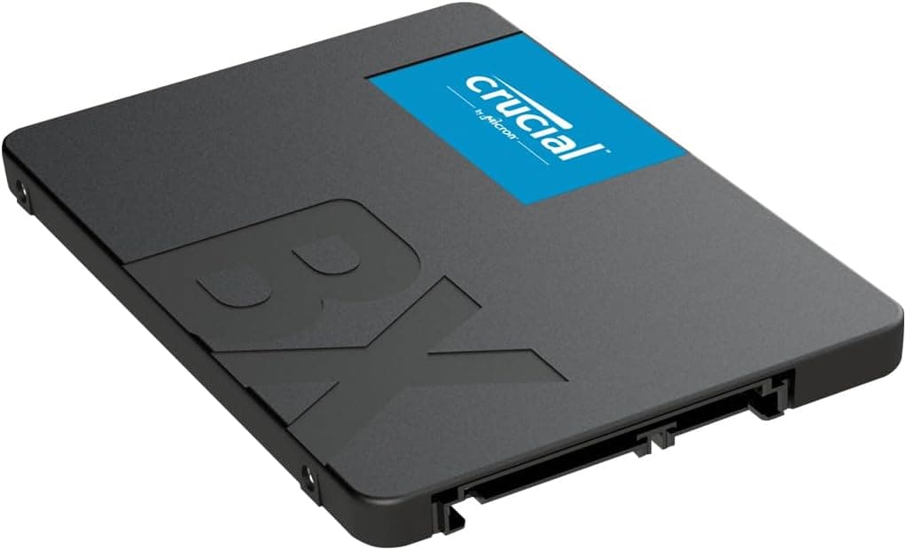 Crucial BX500 SATA SSD 2To, SSD 2.5" Interne, jusqu'à 540MB/s, Compatible avec Ordinateur Portable et de Bureau (PC), 3D NAND, Accélération Dynamique de l'Écriture - CT2000BX500SSD101