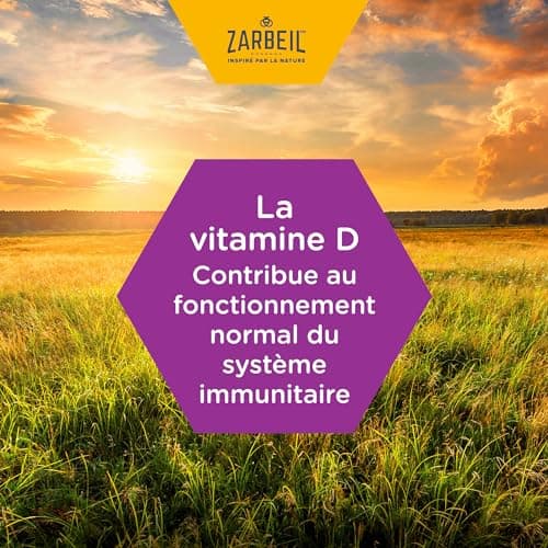 Zarbeil | Sirop Immunité Adultes Nuit (flacon de 120 ml) – Complément alimentaire à la vitamine D, biotine, extrait de lavande et miel – Soutien du système immunitaire et détente, à partir de 12 ans