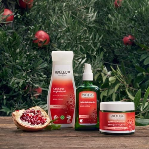 WELEDA - Baume corps régénérant à la Grenade - Améliore l'élasticité - peaux sèches à très sèches - NATRUE* - Vegan** - 150 ml
