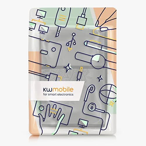 kwmobile Housse compatible avec KitchenAid 4,3-4,8 litre - Housse de protection 35,5 x 35,5 x 22,5 cm avec 3 poches pour robot de cuisine - gris