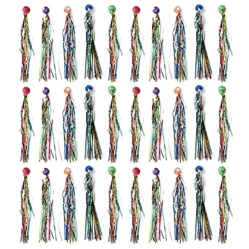 HAOYULUO 30 Pièces Balle Rebondissantes,Balle Rebondissante avec Ruban,Convient pour Les Fêtes d'enfants, Les Cadeaux d'anniversaire, Les Fêtes de Fin d'année et Autres Occasions