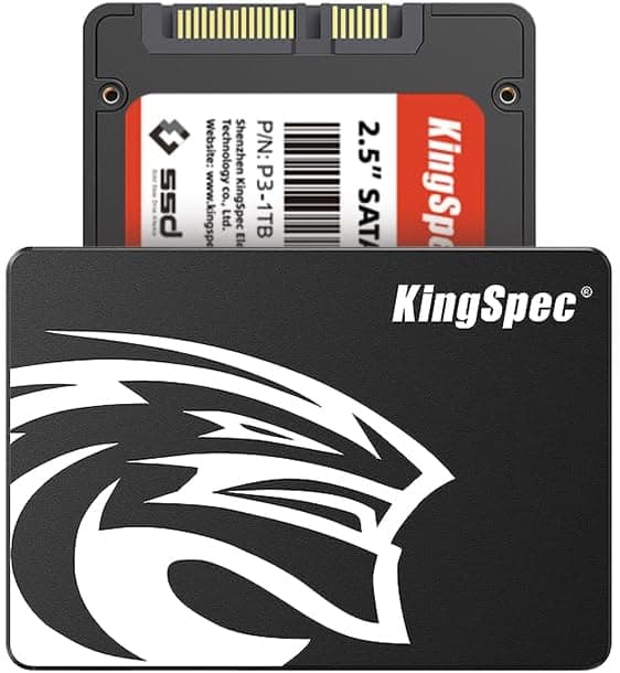 KingSpec 512GB SSD 2.5 inch, Internal Solid State Hard Drive - 3D NAND Flash, Sata 3 SSD for Desktop and Laptop