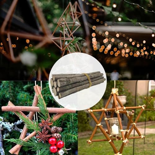 ZAHD 14 Pièces Branches de Bois Flotté Naturel Bâtons Rustique Pièces Artisanat Bois Bricolage Bâtonnet Rond en Bois pour Loisir Flotté Bois Morceaux Pour Bricolage Artisanat Accessoires Photo Projets