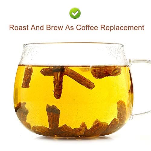 Plant Gift Racine de pissenlit coupée 130 g, thé en vrac à la racine de pissenlit torréfiée, végétalien, sans OGM, sans gluten, supplément de pissenlit pur, soutien fort, thé sain