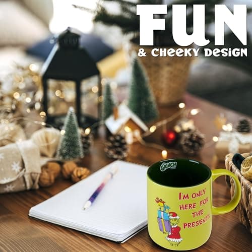 The Grinch Coffret Mug - Chaussettes et Mug de Café 325ml, Coffret Cadeau pour Homme Ado.