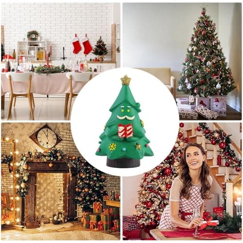 Sapin de Noël miniature – Décorations de table en résine – Sapin de Noël vieil homme en résine pour bas de Noël