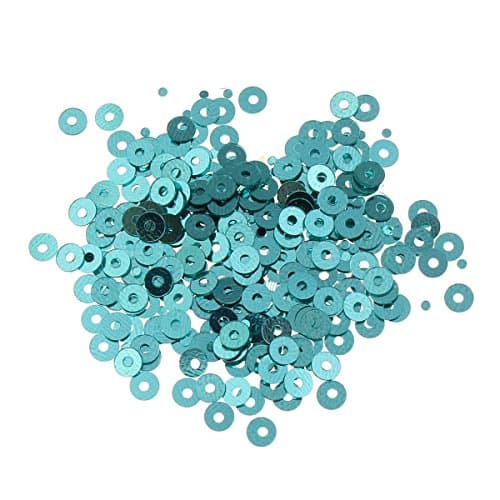 Lot de 12 000 perles rondes à paillettes Ø 4 mm 10 couleurs pour vêtements et bijoux DIY Métallique Bricolage Bombe