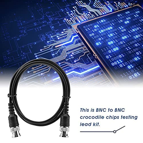 Câble coaxial BNC à BNC Crocodile Chip Multimeter Test Hook Set Test Lead Kit Sondes d'oscilloscope BNC à pinces crocodiles pour la formation d'électricien