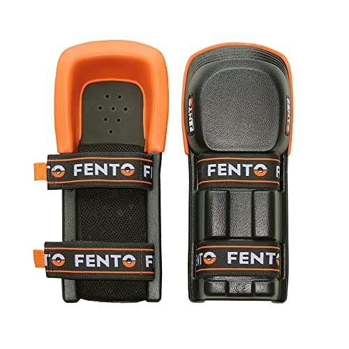 FENTO Max | Genouillères extra longues pour homme | Protection des genoux robuste avec sangles réglables | Genouillères confortables pour sols, travaux de construction, toiture et aménagement paysager