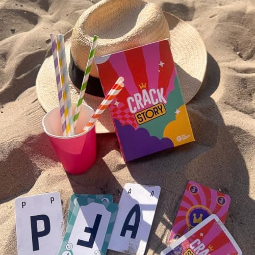 CRACK STORY – Jeu d’Ambiance Drôle et Addictif – Idéal pour Soirée, Apéro, Entre Amis et en Famille – Jeu de société à partir de 10 Ans - 2 à 8 Joueurs