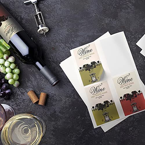 Evergreen Goods 50 Feuilles A4 Blanches Etiquettes Autocollantes Papier Pour L'impression De Photos Et D'images | Papier Stickers a Résistantes Aux éClaboussures Pour Imprimantes à Jet D'encre & Laser