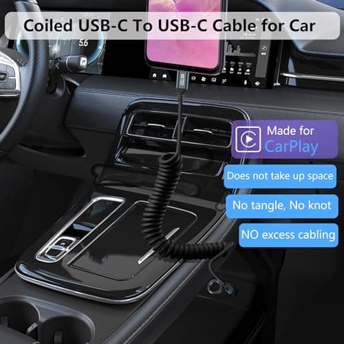 GELRHONR Câble Spiralé USB C vers USB C, Type C Male vers Type C Femelle OTG Câble Charge Rapide 100w, 20Gbps USB 3.2 Gen2×2 8K@60Hz HDR, Pour i/phone15/pro/plus/pro max, s23 s22 s21, Note 20