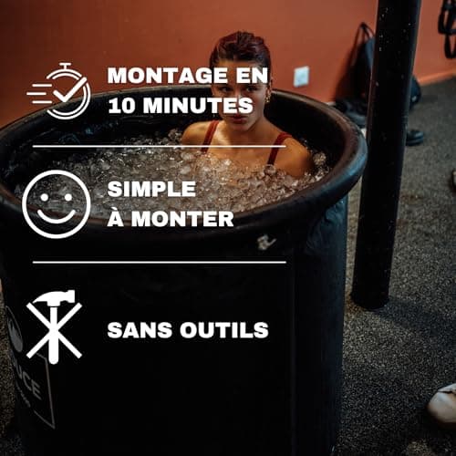Bain Froid Portable pour Récupération | K2 | Intérieur - Extérieur | Tonneau Gonflable | Ice Bath Tub for Recovery | 320 litres | Louce