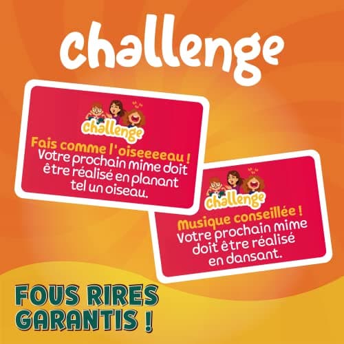 ZENAGAME Génération Mimes Jeu de société - Jeu d'ambiance - Famille - Jeu de mimes - pour Enfant et Adultes- Jeu de Cartes dès 4 Ans