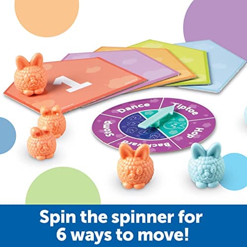 Learning Resources Lapins à compter et à nettoyer , activités petite enfance, kit de jouets éducatifs, jouets d’enseignement des couleurs, 29 pièces, à partir de 3 ans