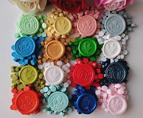400 Pièces Perles de Cire à Cacheter pour Sceau de Cire, Perles de Sceau de Cire PORXFLY Idéales pour les Invitations de Mariage,les Enveloppes de Cartes (Rouge)